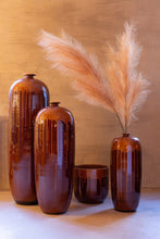 Load image into Gallery viewer, Orlando Store™ - Vaso Lee Terra Lucido Marrone/Arancione Small
