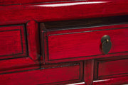 Orlando Store™ - Consolle Ningbo 3 Cassettini Rosso Pompeiano