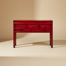 Carica l'immagine nel visualizzatore di Gallery, Orlando Store™ - Consolle Ningbo 3 Cassettini Rosso Pompeiano
