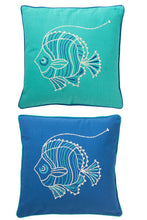 Carica l&#39;immagine nel visualizzatore di Gallery, Orlando Store™ - Cuscino Quadrato Pesce Blu/Azzurro

