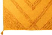 Carica l&#39;immagine nel visualizzatore di Gallery, Orlando Store™ - Plaid Motivo Boucle + Nappe Cotone Ocra
