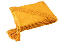 Carica l&#39;immagine nel visualizzatore di Gallery, Orlando Store™ - Plaid Motivo Boucle + Nappe Cotone Ocra
