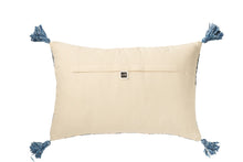 Carica l&#39;immagine nel visualizzatore di Gallery, Orlando Store™ - Cuscino Rettangolare Rombi Iuta/Cotone Naturale/Blu
