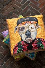 Orlando Store™ - Cuscino Cane Popart Poliestere/Lino Mix