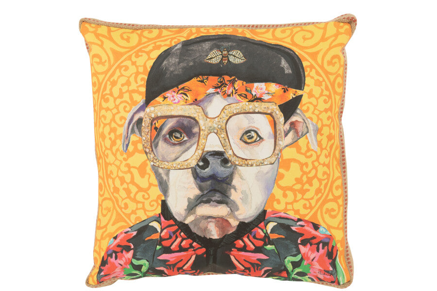 Orlando Store™ - Cuscino Cane Popart Poliestere/Lino Mix
