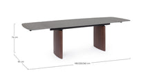 Load image into Gallery viewer, Orlando Store™ - Tavolo Allungabile Mailis Noce/Grigio 180/260X90

