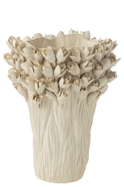 Orlando Store™ - Vaso Ambrosia Ceramica Bianco Large