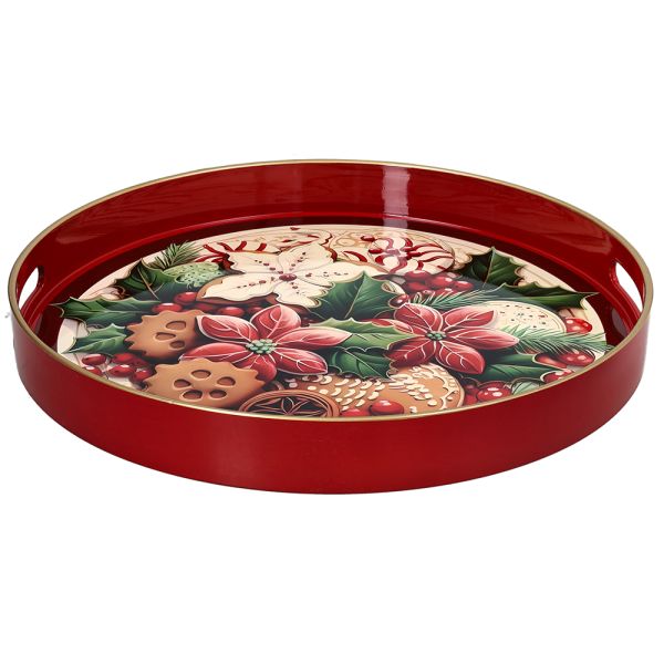 Orlando Store™ - Vassoio Biscotti Rosso 38 cm