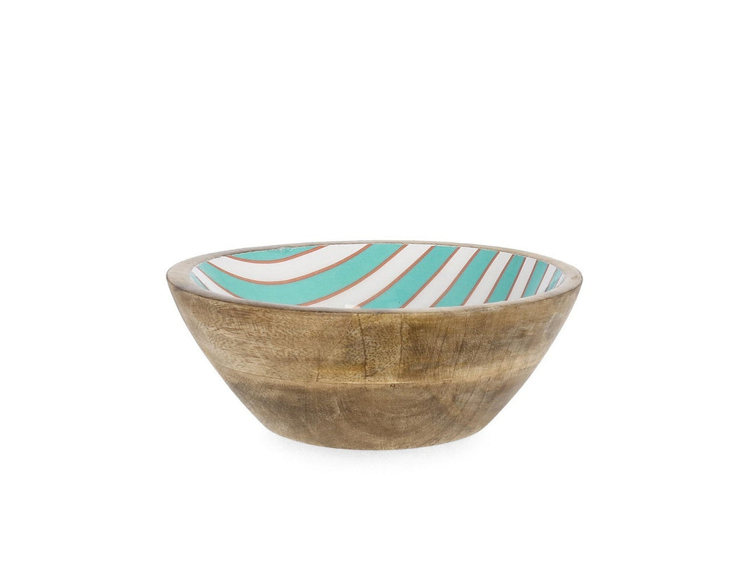 Orlando Store™ - Ciotola Thara Alto Righe Verde D18X6,5H