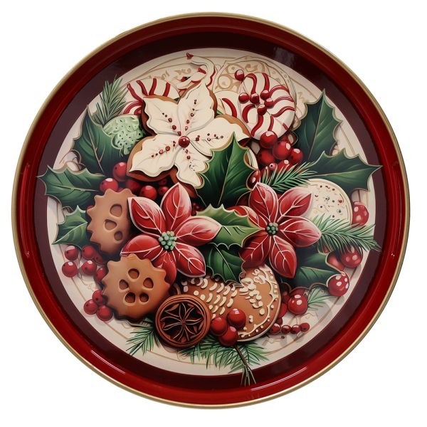 Orlando Store™ - Vassoio Biscotti Rosso 38 cm