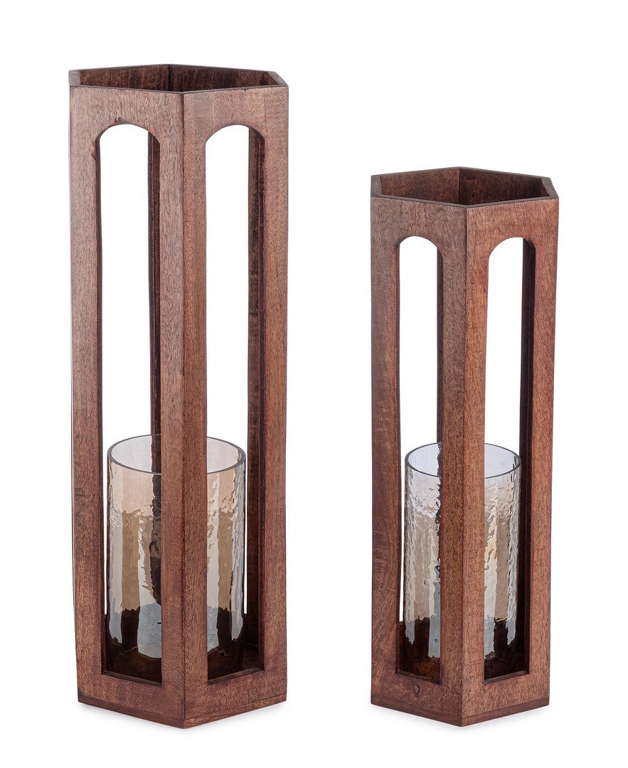 Orlando Store™ - SET 2 Lanterna Sapna Esagonale Naturale