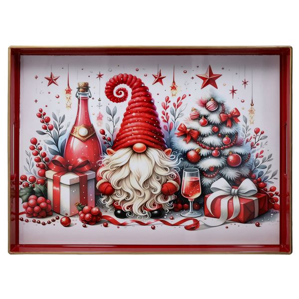 Orlando Store™ - Vassoio Gnomo Rosso 48 x 35 cm
