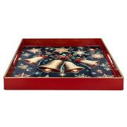 Orlando Store™ - Vassoio Party Time Rosso 35 x 35 cm