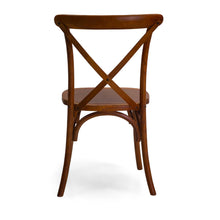 Carica l&#39;immagine nel visualizzatore di Gallery, Orlando Store™ - Sedia Legno Cross Marrone 51x55h46,5/89 cm
