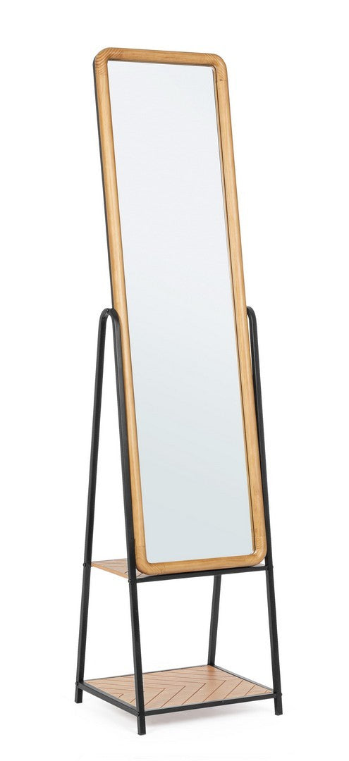 Orlando Store™ - Specchio Haldor Rettangolare Nero 42,5X174