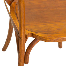 Carica l&#39;immagine nel visualizzatore di Gallery, Orlando Store™ - Sedia Legno Cross Marrone 51x55h46,5/89 cm
