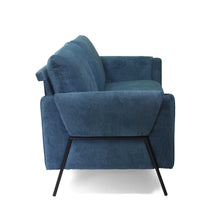 Carica l'immagine nel visualizzatore di Gallery, Orlando Store™ - Divano Mary 2 Posti Blu Ottanio 165x77h85 cm

