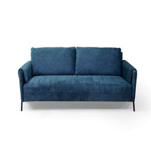 Carica l'immagine nel visualizzatore di Gallery, Orlando Store™ - Divano Mary 2 Posti Blu Ottanio 165x77h85 cm
