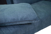 Carica l'immagine nel visualizzatore di Gallery, Orlando Store™ - Divano Mary 2 Posti Blu Ottanio 165x77h85 cm
