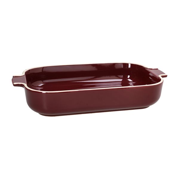 Orlando Store™ - Pirofila Rettangolare 30 x 18 cm Syrah Stoneware Rosso