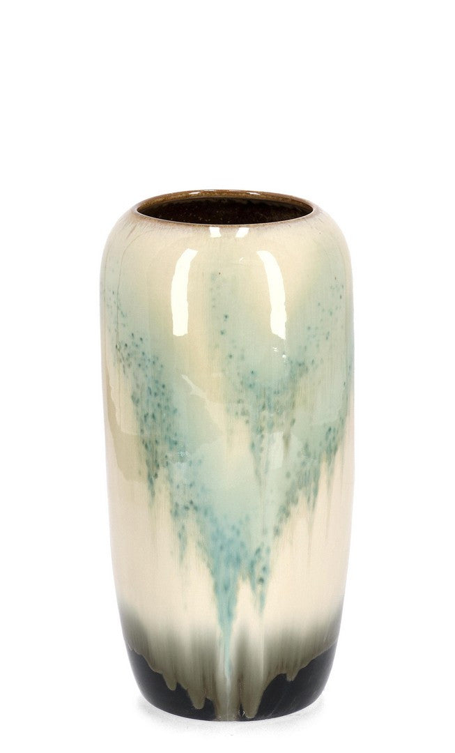 Orlando Store™ - Porta Vaso Coira Svasato Bianco Azzurro H40