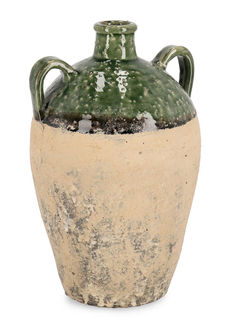 Orlando Store™ - Anfora Rune Terracotta Verde 21,5X19,5
