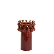 Orlando Store™ - Vaso Decorativo Melograno Bordeaux Ø16,5x25 cm
