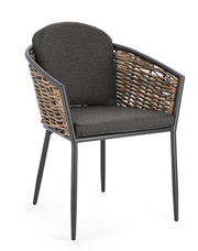 Orlando Store™ - Sedia con Bracciolo Maribela Antracite YK13