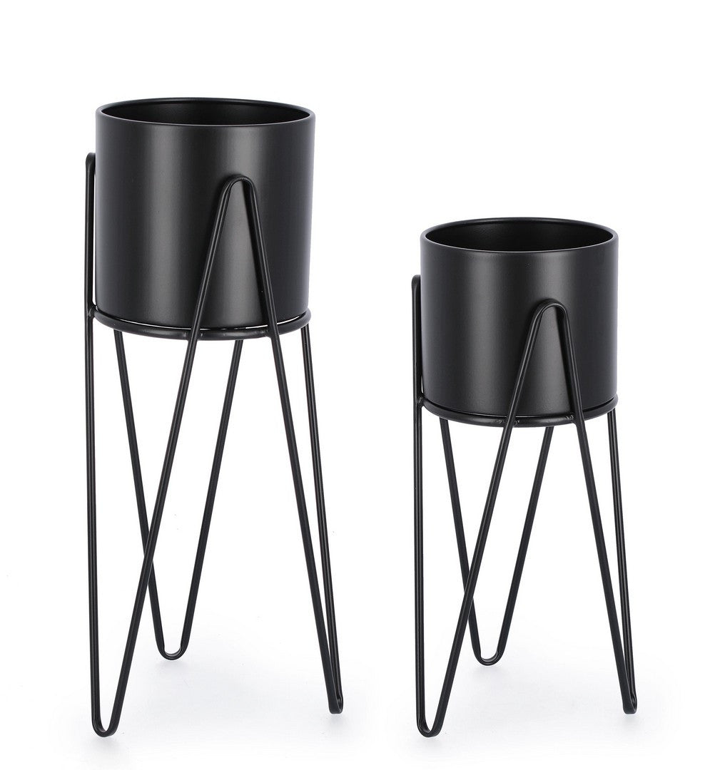 Orlando Store™ - SET 2 Porta Fiore Madelyn Nero