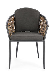 Orlando Store™ - Sedia con Bracciolo Maribela Antracite YK13