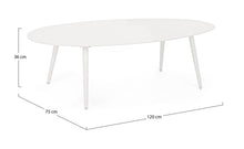 Carica l&#39;immagine nel visualizzatore di Gallery, Orlando Store™ - Tavolino Ridley Bianco 120X75
