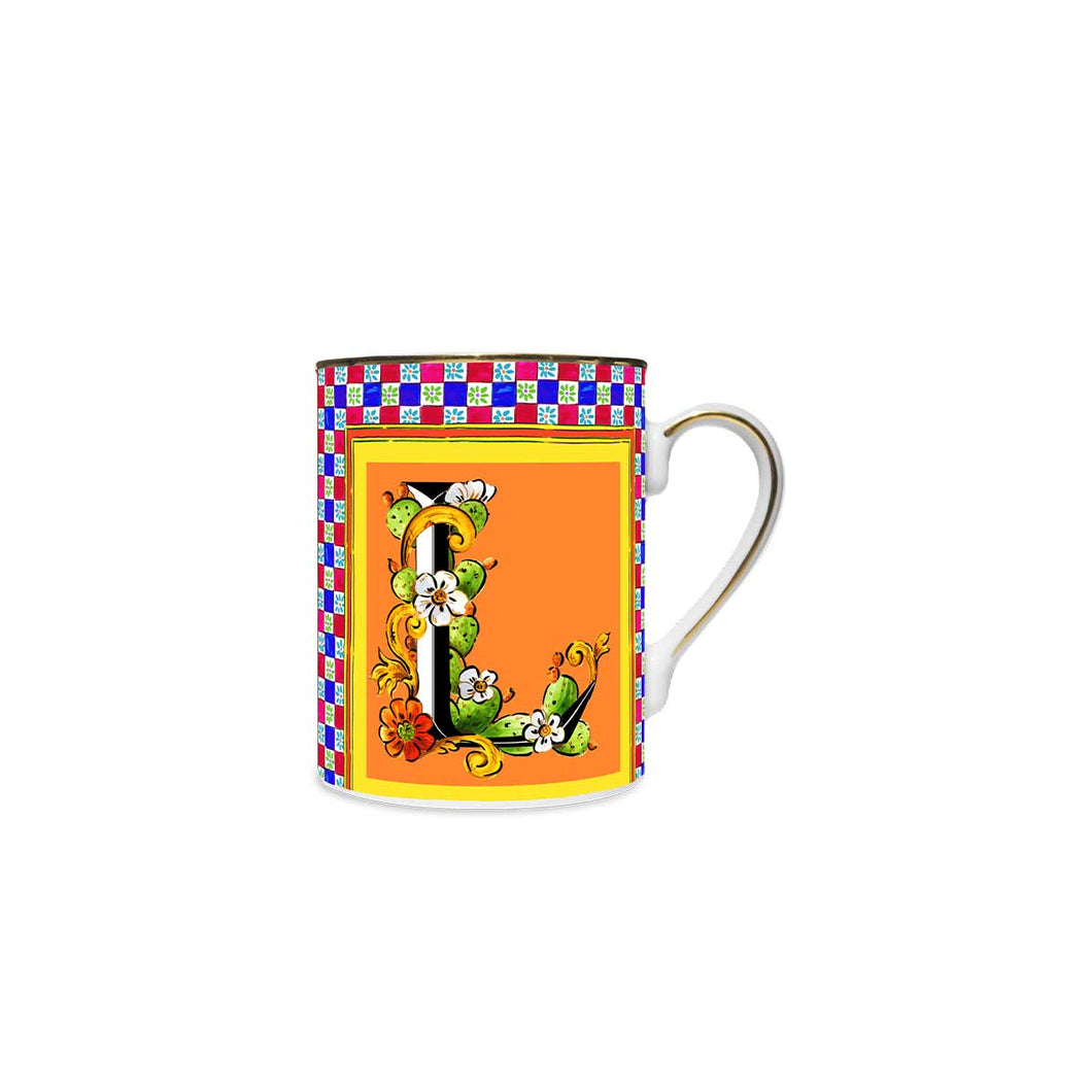 Orlando Store™ - Mug in porcellana Ortigia '' L ''