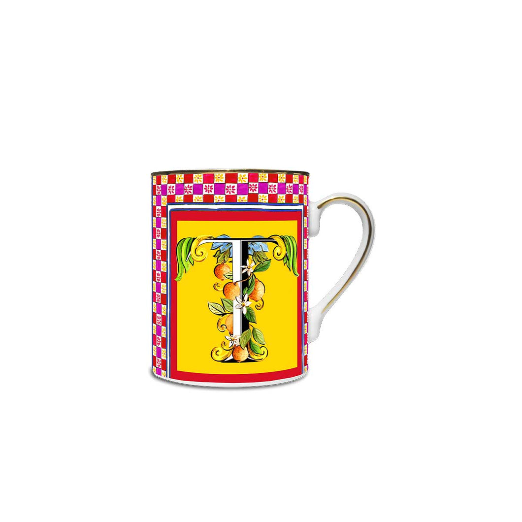 Orlando Store™ - Mug in porcellana Ortigia '' T ''