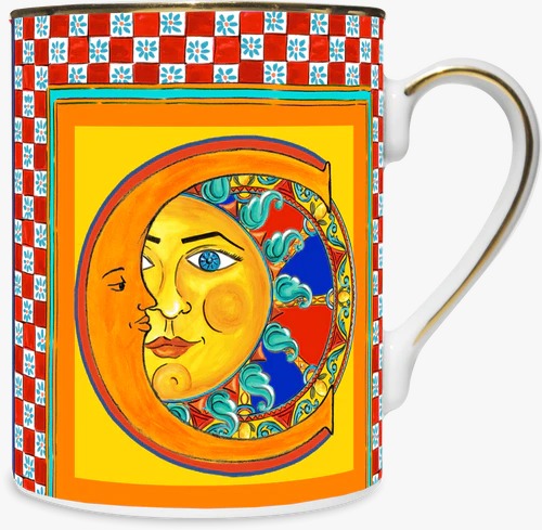 Orlando Store™ - Mug in porcellana Ortigia '' C ''