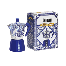 Carica l&#39;immagine nel visualizzatore di Gallery, Orlando Store™ - Moka Express Bialetti Dolce&amp;Gabbana | Blu Mediterraneo 6 Tazze
