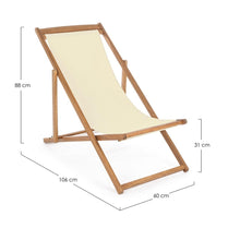 Carica l&#39;immagine nel visualizzatore di Gallery, Orlando Store™ - Sdraio Relax Noemi Ecrù
