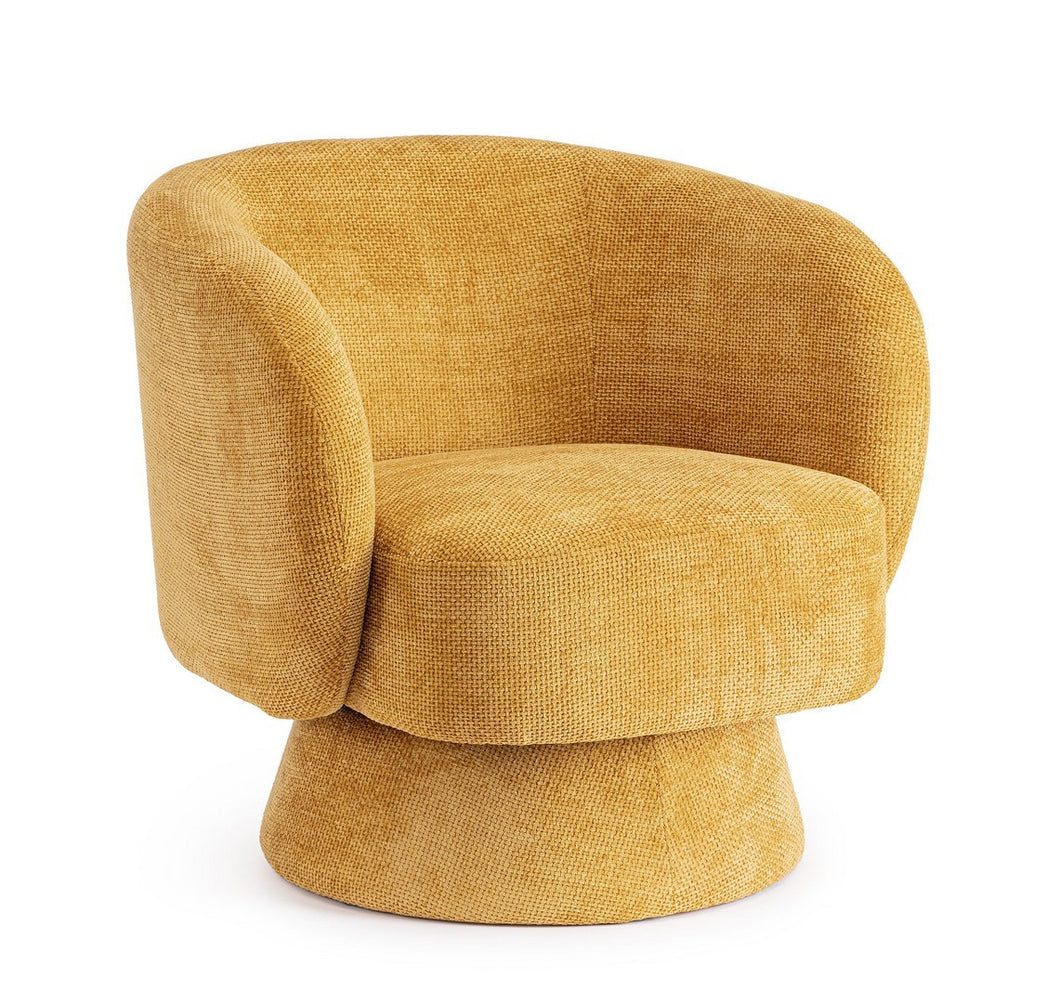 Orlando Store™ - Poltrona Girevole Julienne Senape