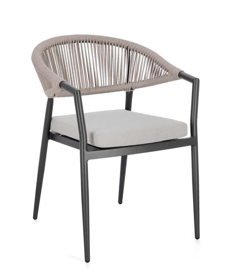 Orlando Store™ - Sedia Millor Antracite/Khaki