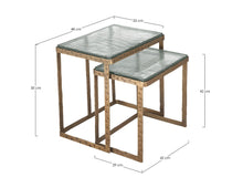 Load image into Gallery viewer, Orlando Store™ - SET2 Tavolino Zayra Rettangolare Ottone
