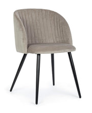 Orlando Store™ - Sedia Queen Velvet Tortora