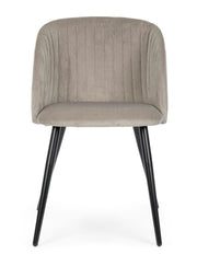 Orlando Store™ - Sedia Queen Velvet Tortora