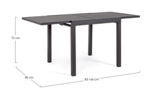 Carica l&#39;immagine nel visualizzatore di Gallery, Orlando Store™ - Tavolo Allungabile Pelagius Antracite 83-166X80
