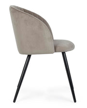 Orlando Store™ - Sedia Queen Velvet Tortora