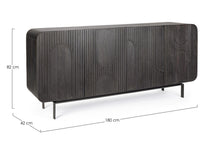 Carica l&#39;immagine nel visualizzatore di Gallery, Orlando Store™ - Credenza 4 ante Orissa Nera
