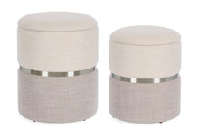 Load image into Gallery viewer, Orlando Store™ - SET2 Pouf Contenitore Radinka Bianco/Grigio
