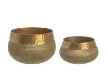 Load image into Gallery viewer, Orlando Store™ - SET2 Hammel Wide Gold Vase
