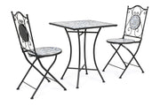 Orlando Store™ - SET3 Tavolo Quadrato + 2 Sedie Pieghevoli Erice