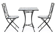 Orlando Store™ - SET3 Tavolo Quadrato + 2 Sedie Pieghevoli Erice