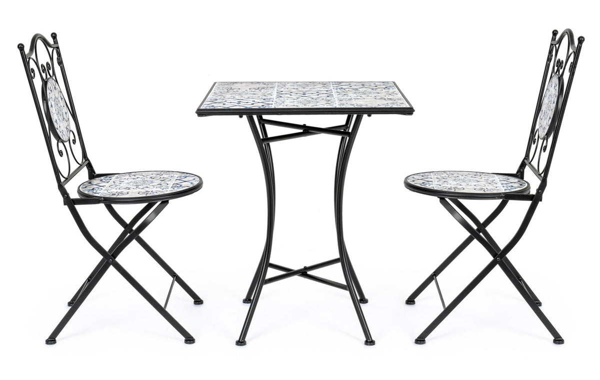 Orlando Store™ - SET3 Tavolo Quadrato + 2 Sedie Pieghevoli Erice