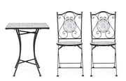 Orlando Store™ - SET3 Tavolo Quadrato + 2 Sedie Pieghevoli Erice